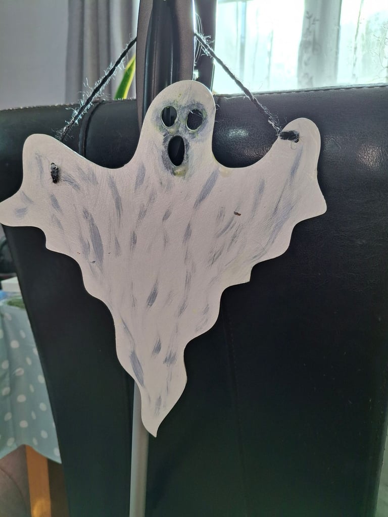 Hand painted halloween decorations