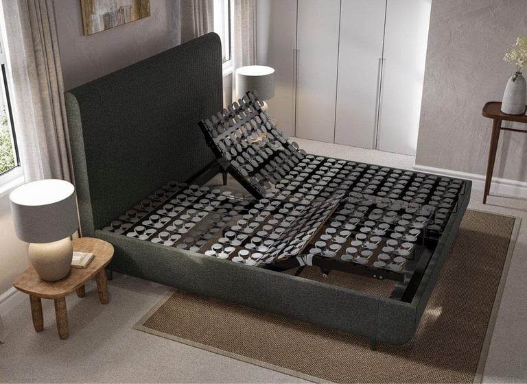 Tempur Wave Arc Adjustable Split King Size Bed - as new