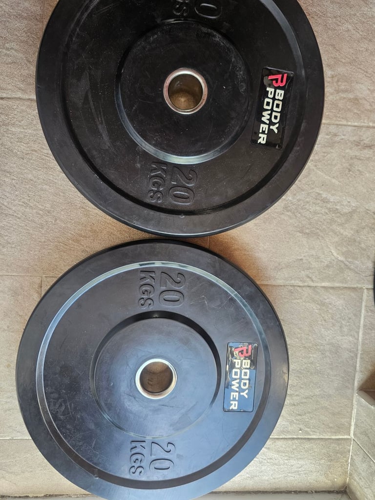 150kg body power olympic bumper plates 