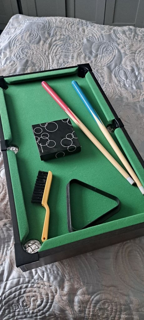image for Snooker table cues balls etc ideal xmas gift 