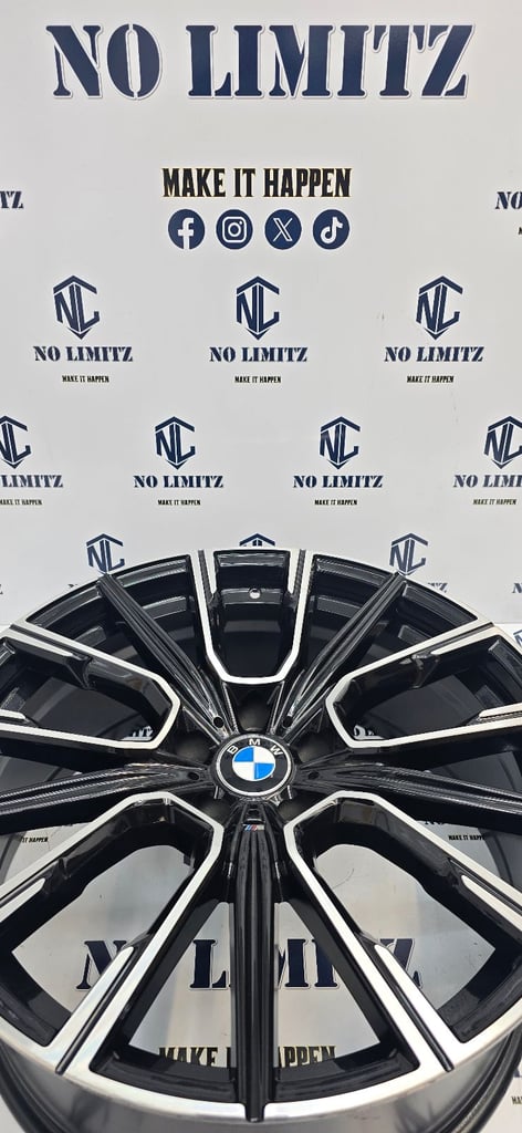 SET OF 4 BRAND NEW BMW 21" 817m 5 SERIES GT X3 X4 STYLE ALLOY WHEELS 5x120 DIAMOND CUT STAGGERED