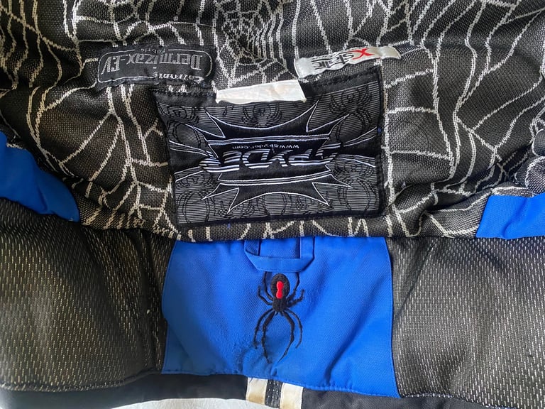 Blue spyder ski jacket. 