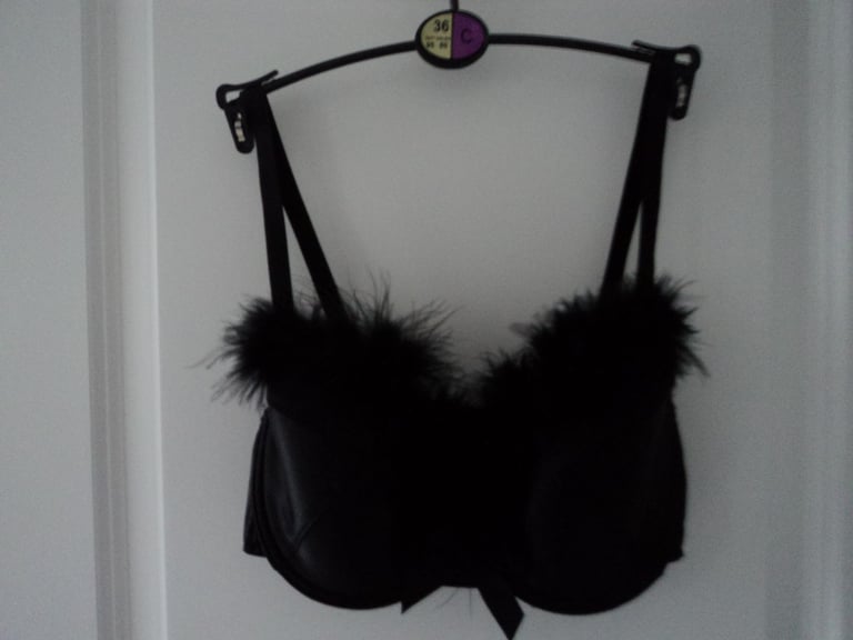 Brand new black 'Christmas' style bra.