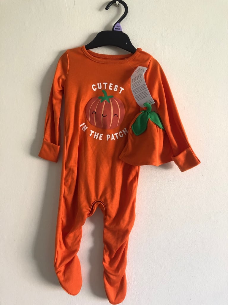 Baby’s Pumpkin All In One & Hat Age 3/6 Mths New With Tags in Swindon