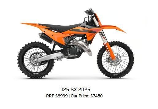 New 2025 KTM 125 SX now 7450