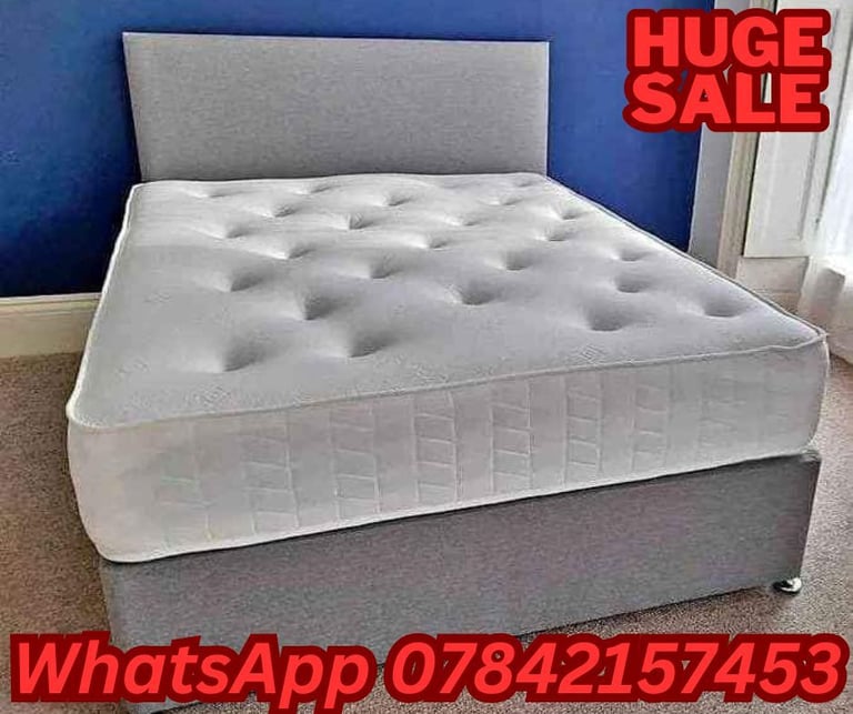 image for new small double bedframe single double bed with mattress 