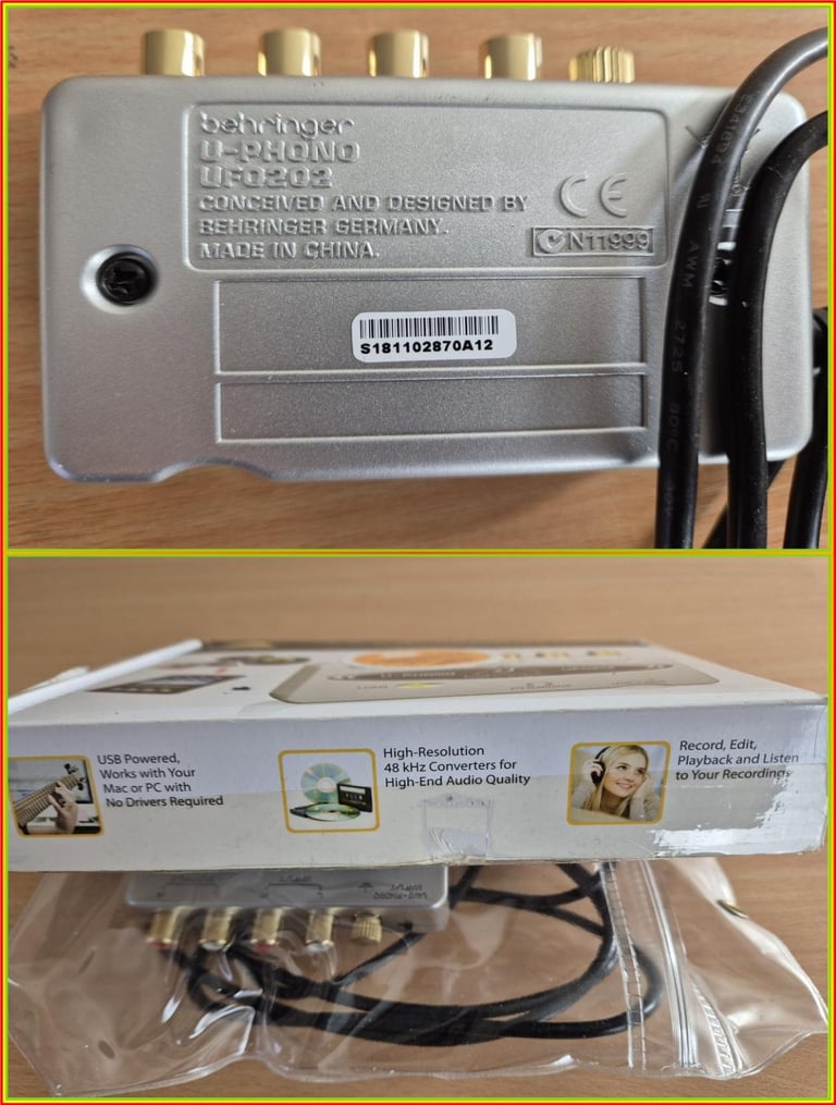 Goodmans Turntable with USB Uphono Pre-Amp.