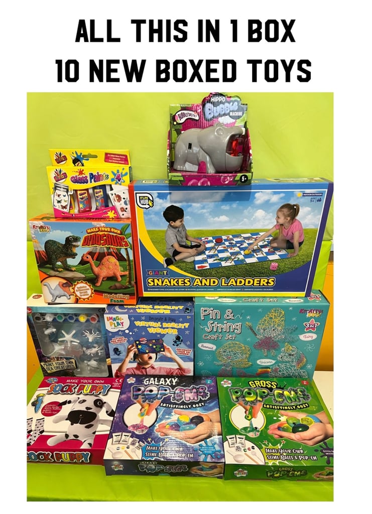 10 boxed toys games bundle job lot wholesale gifts kids children