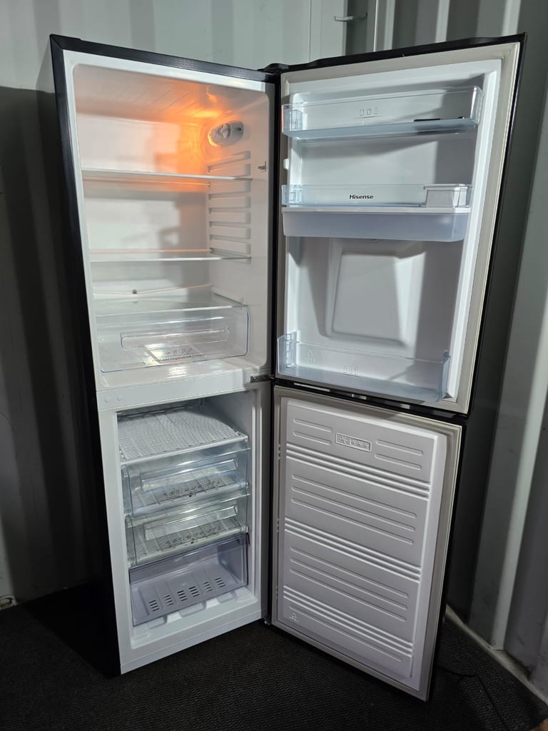 Free Delivery - Tall Black Hisense Fridge/Freezer With Water Dispenser (£200)