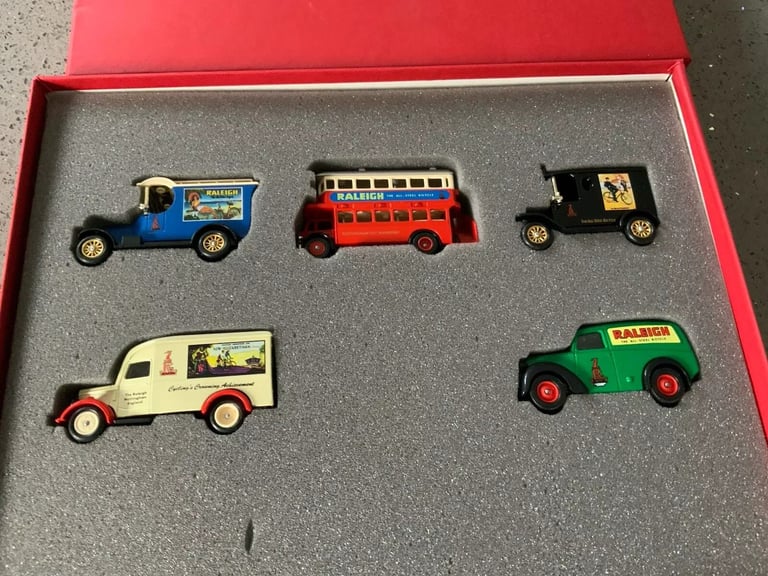 image for LLEDO THE RALEIGH SET OF 5 Rare Model Toy Cars MODELS LIMITED EDITION PRINT