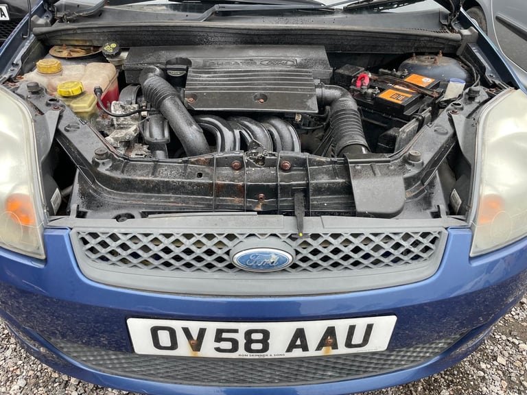 FORD FIESTA 1.2 ZETEC 08 REG BLUE 13 SERVICE STAMPS MOT AUGUST 8TH 2026 LOW INSURANCE 48+MPG