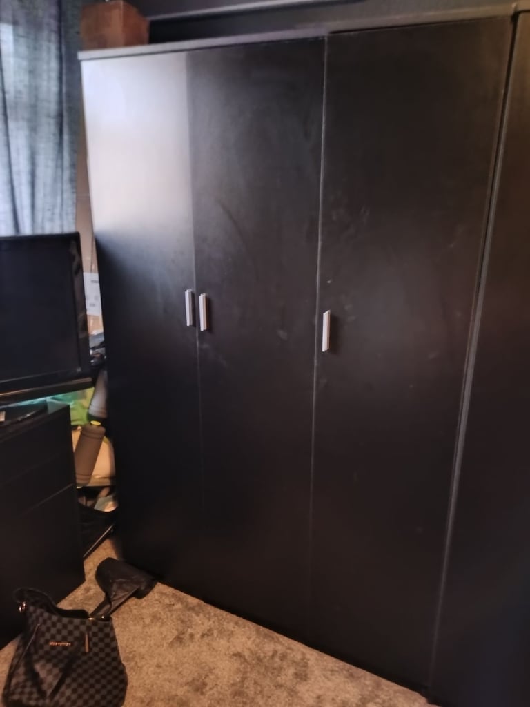 Two triple wardrobes 