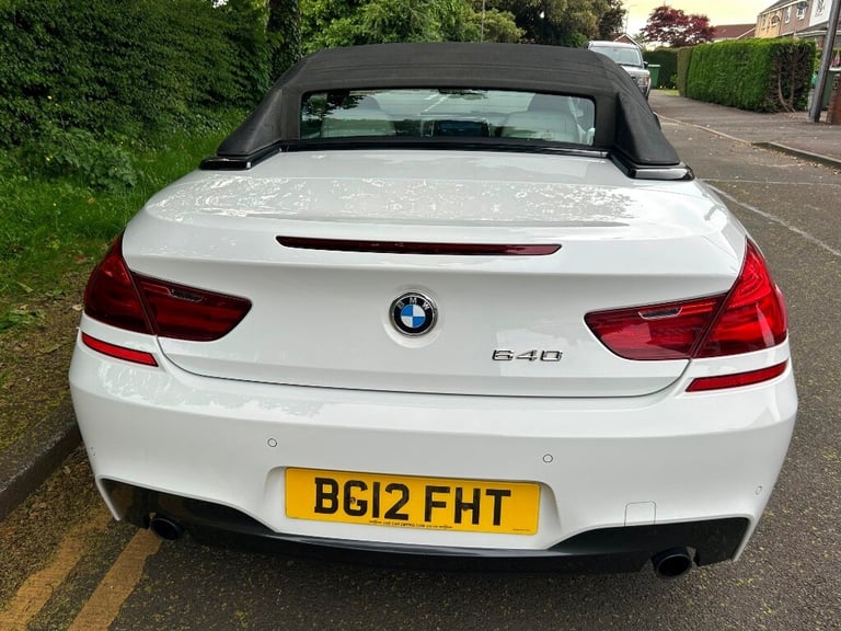 2012 BMW 6 Series 640D M SPORT Convertible Diesel Automatic