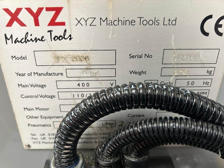 XYZ MODEL SMX 2000 CNC TURRET MILLING MACHINE R8 YEAR 2015