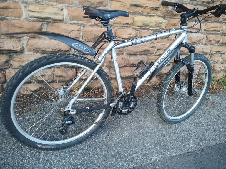 Orange Gringo Silver Aluminium Hard Tail Mountain Bike Hydraulic Brakes
