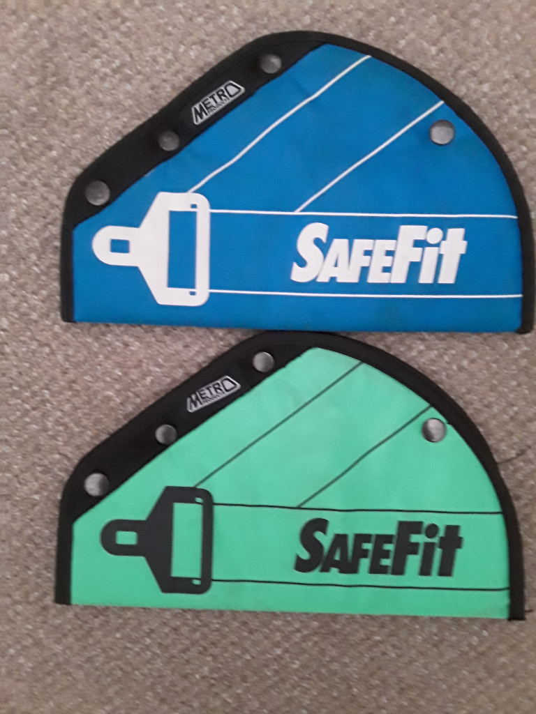 Safe Fit childrens car seat belt covers.