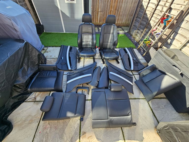  BMW E92 3 Series complete black interior /  memory, heated black leather seats