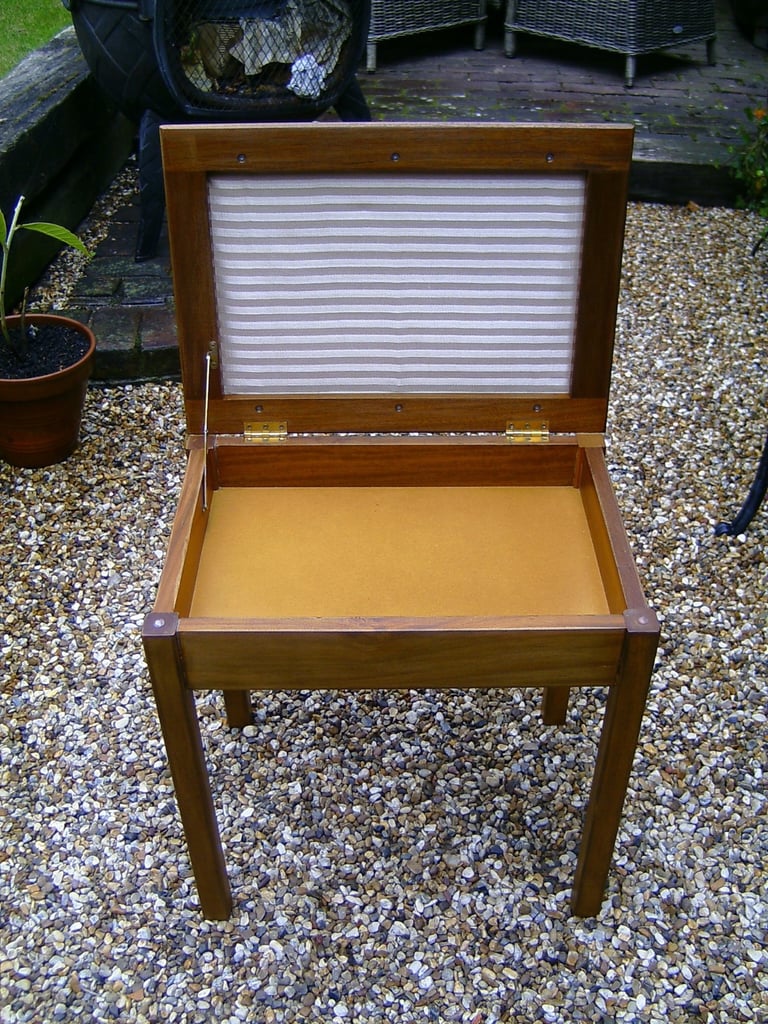 Dressing table stool / piano stool with storage