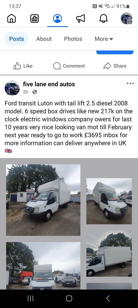 2008 Ford Transit Chassis Cab TDCi 100ps [DRW] CHASSIS CAB Diesel Manual