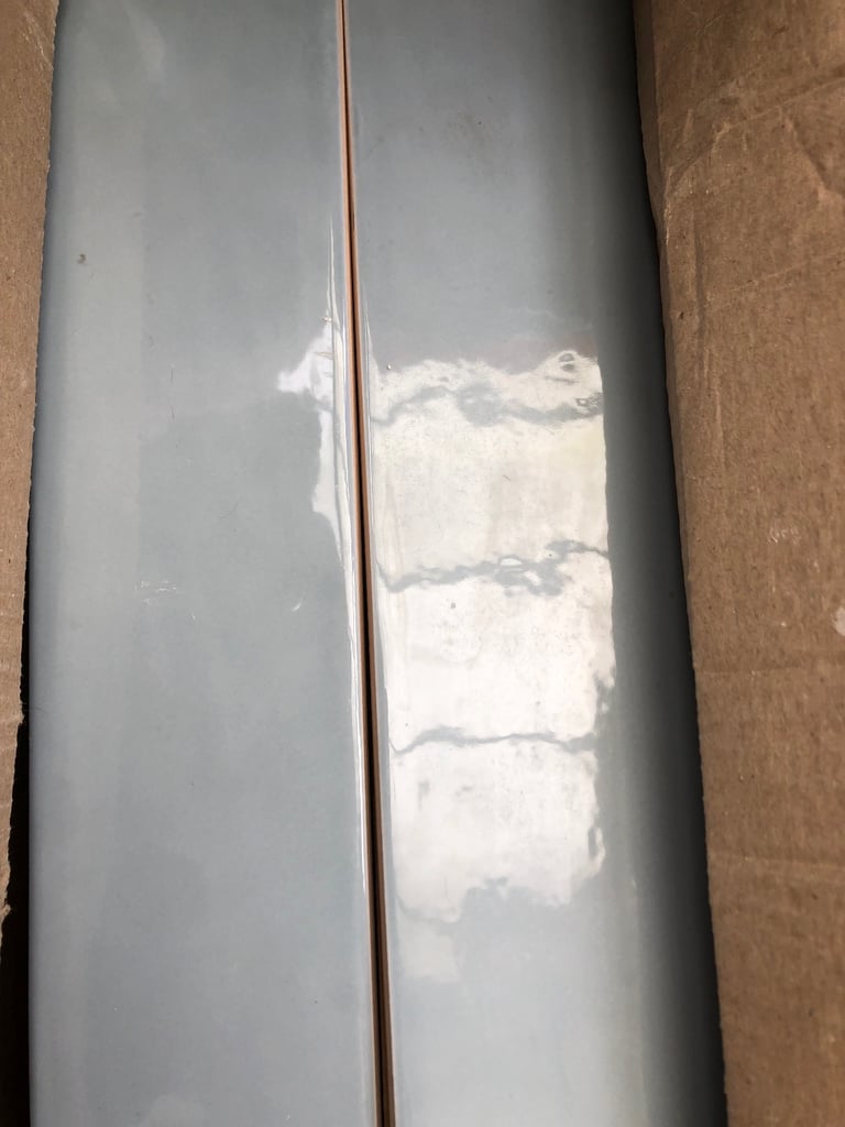 NEW ceramic tiles long blue/grey 40cmx6.5cm