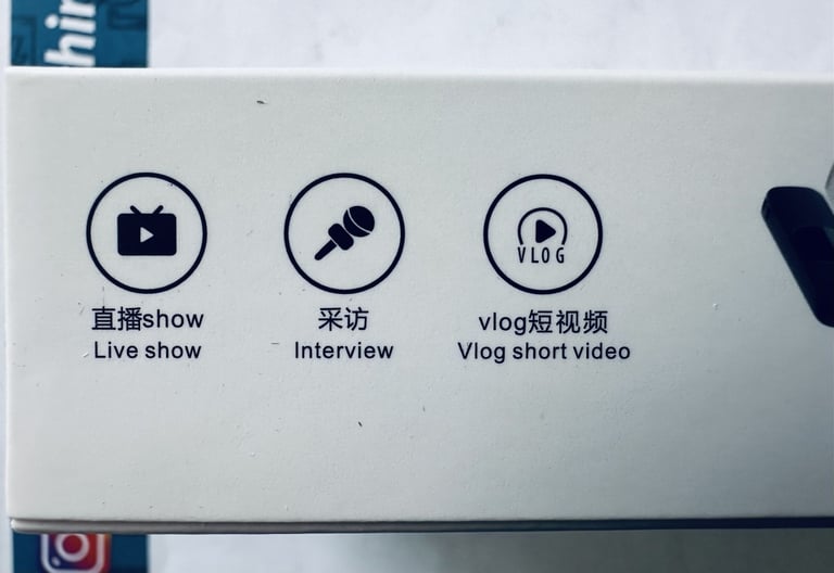 K9 Wireless Microphone for iPhone, iPad, Android Audio Video Recording, Crystal Clear Sound Quality