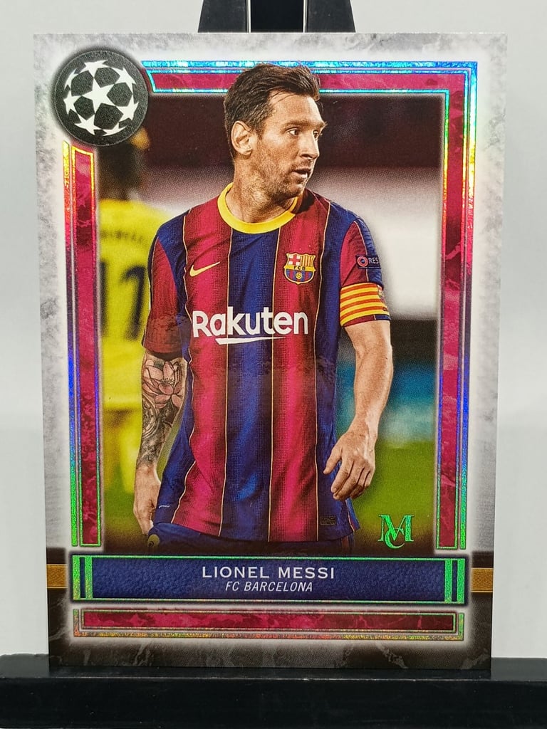 image for Lionel Messi Topps Museum Collection 50 Barcelona 2020-2021