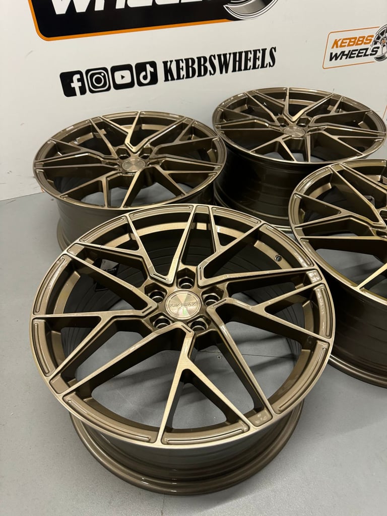  19" AUDI RIVIERA RF106 ALLOY WHEELS A4 A3 A6 A7 A8 S4 S3 S6 RS4 RS3 MK2 TT MK3 TT Q3 Q5