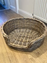Wicker Dog Basket 
