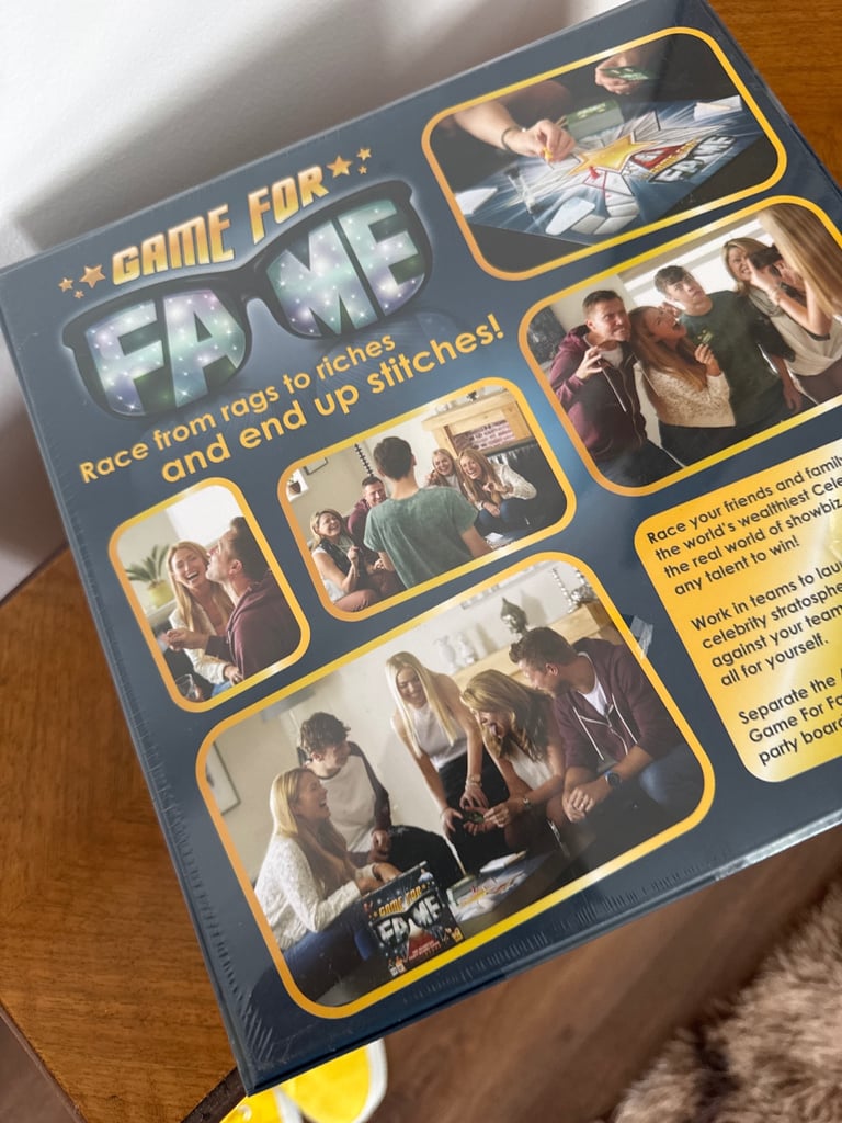 Game for fame. party board game 