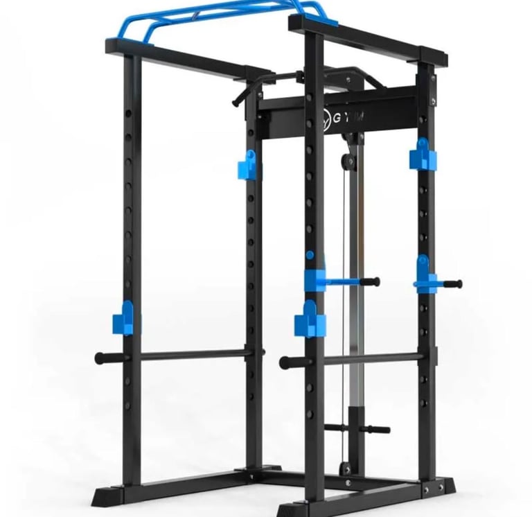 image for HyGym Multi-Gym Squat Rack with dual pulley system 