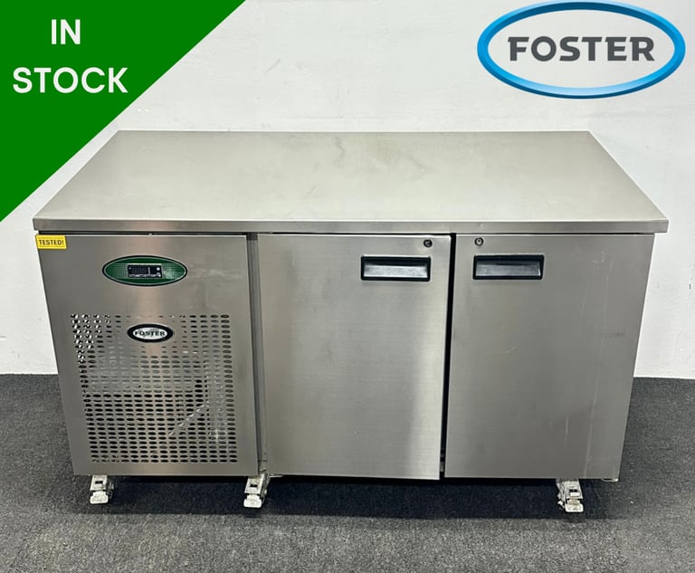 Used Foster 2 Door Counter Fridge, On Wheels - PAY OVER 3 MONTHS OR 10% OFF!