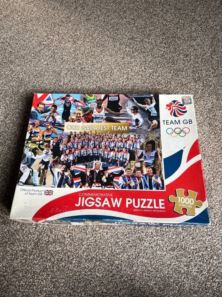 image for 1000 piece jigsaw. team GB 2012 Olympics Our Greatest Team