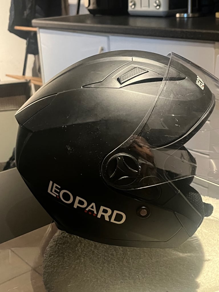 Leopard open face motorbike helmet 