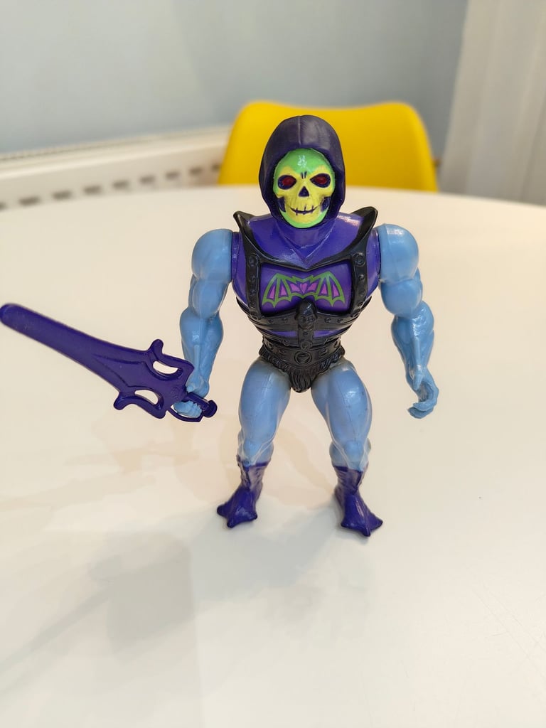 Masters of the Universe Battle Damage Skeletor 1983