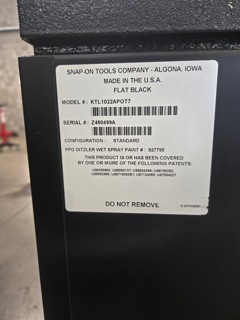 Snap on KTL Masters series toolbox 