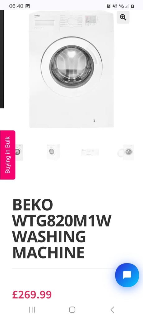 image for Beko washing machine 8kg
