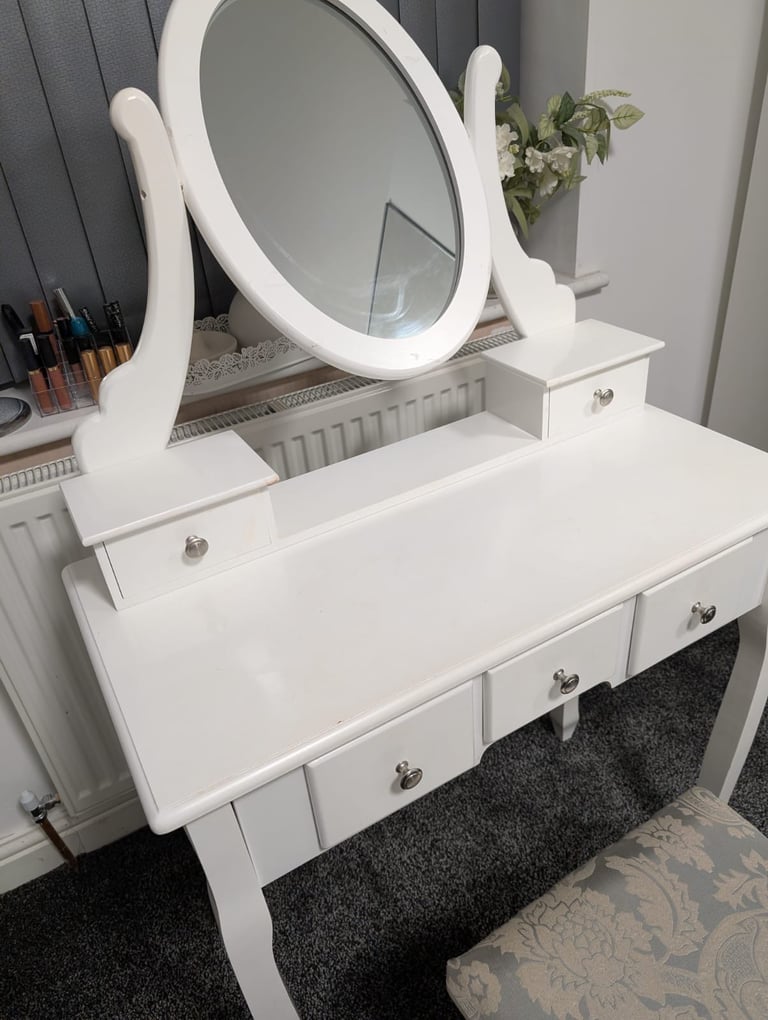 Dressing table and stool