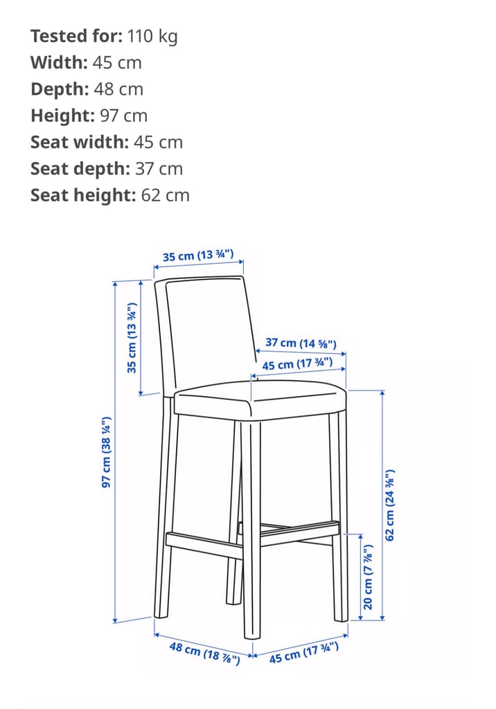 IKEA Bar Stools (3)