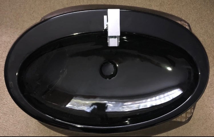 VitrA Black Basin, Countertop & Wall Hung Unit Sink Bathroom Designer 
