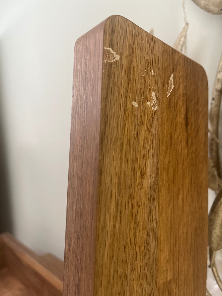 ‘Next’ Dark Bronx Oak Effect Narrow Ladder Shelf