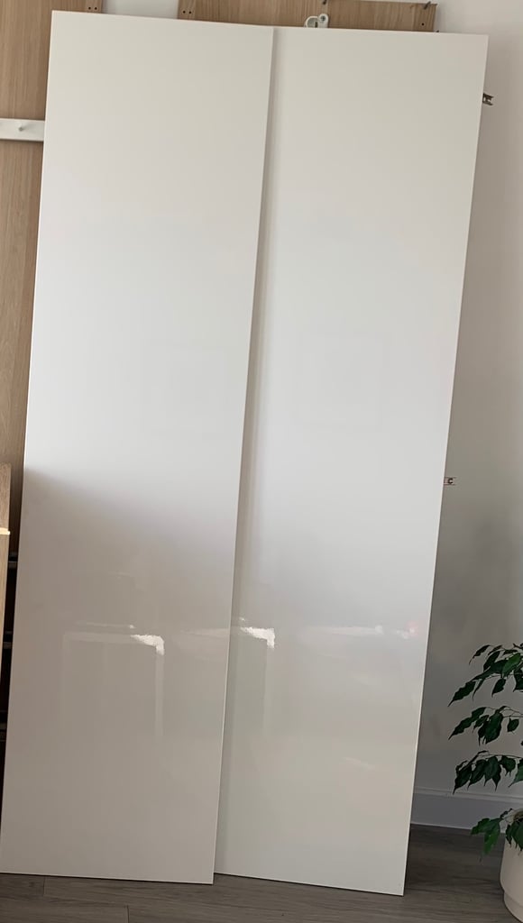 IKEA pax pair of gloss white doors