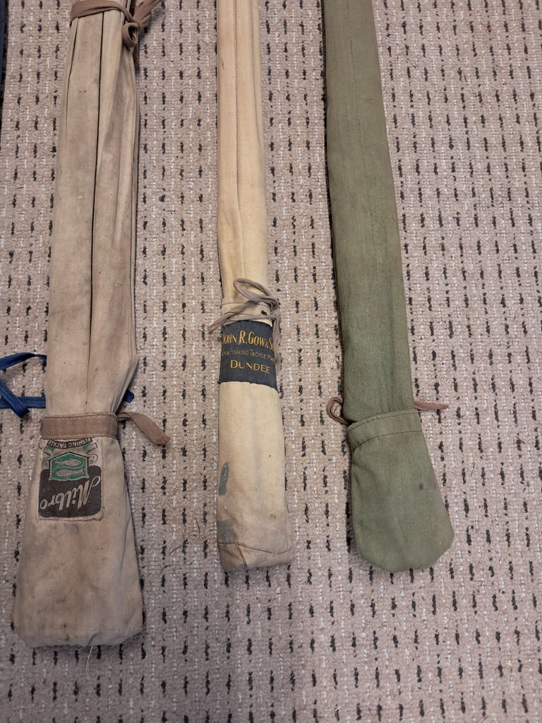 A collection of fishing rods