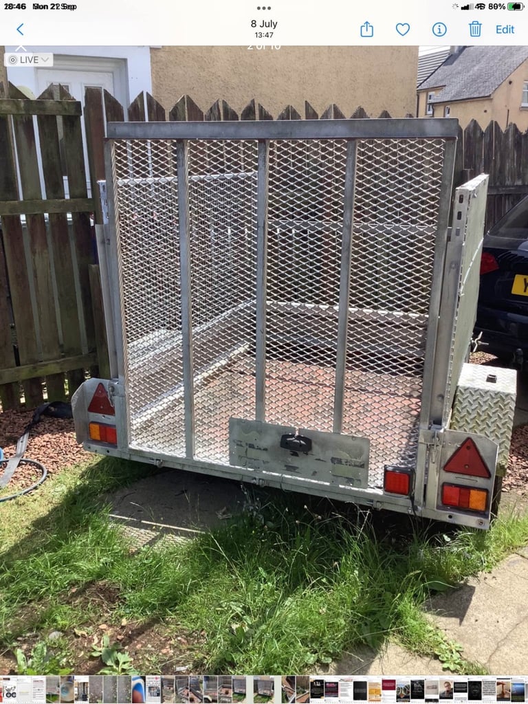 TRAILER FULLY GALVANISED HIGH SIDES 700 KILO RATED.