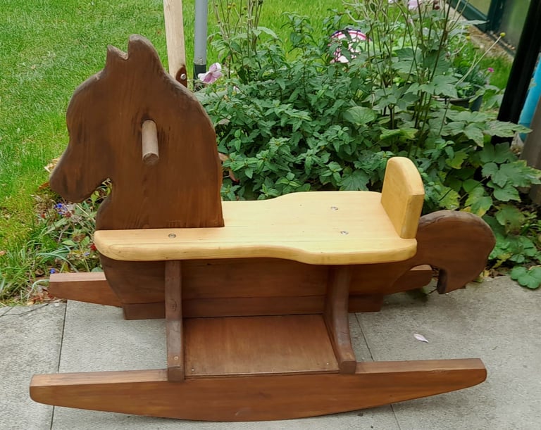 image for Wooden rocking horse 