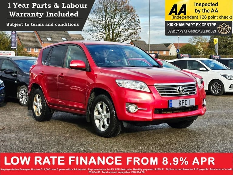 2010 Toyota RAV4 2.2 D-4D XT-R SUV 5dr Diesel Manual 4WD Euro 5 (150 ps) 12 MONTHS MOT ON SA ESTA...