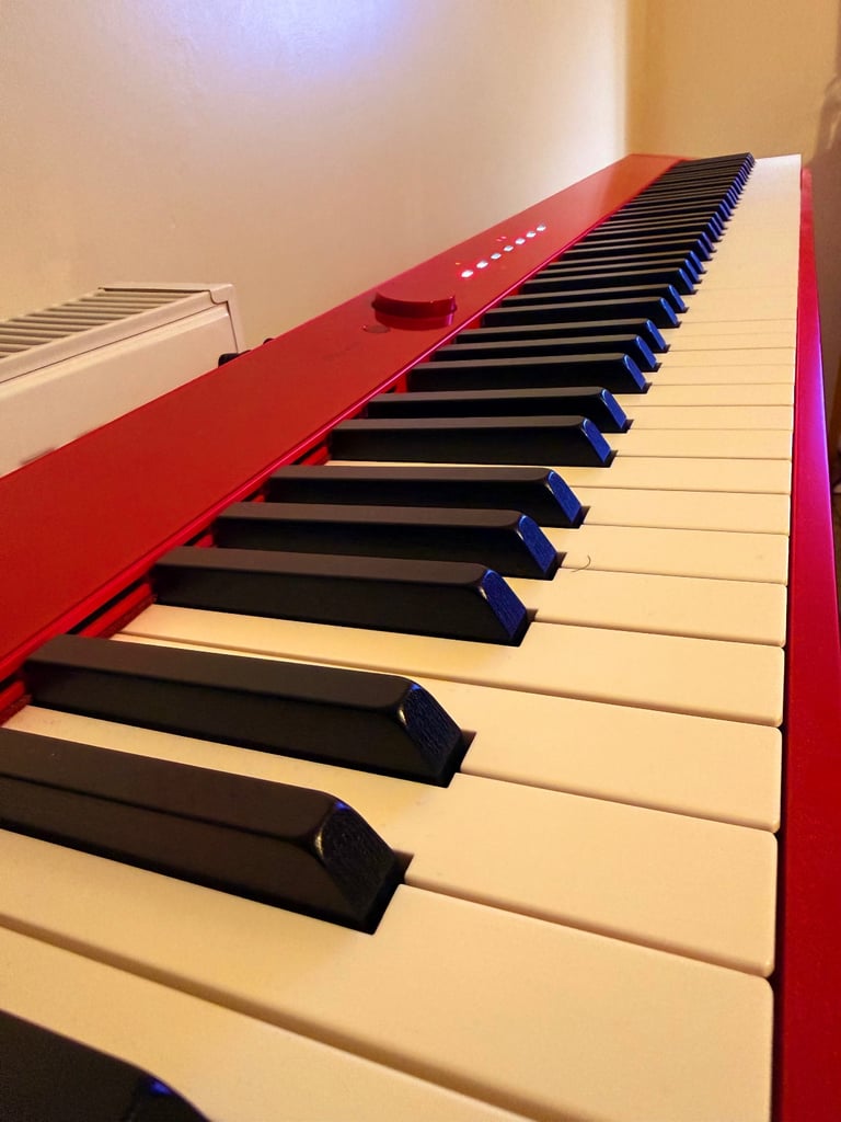 Casio Privia PX-S1000 Digital Piano, Red, 88 Weighted Keys