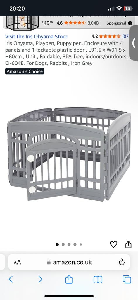 Puppies play pen 