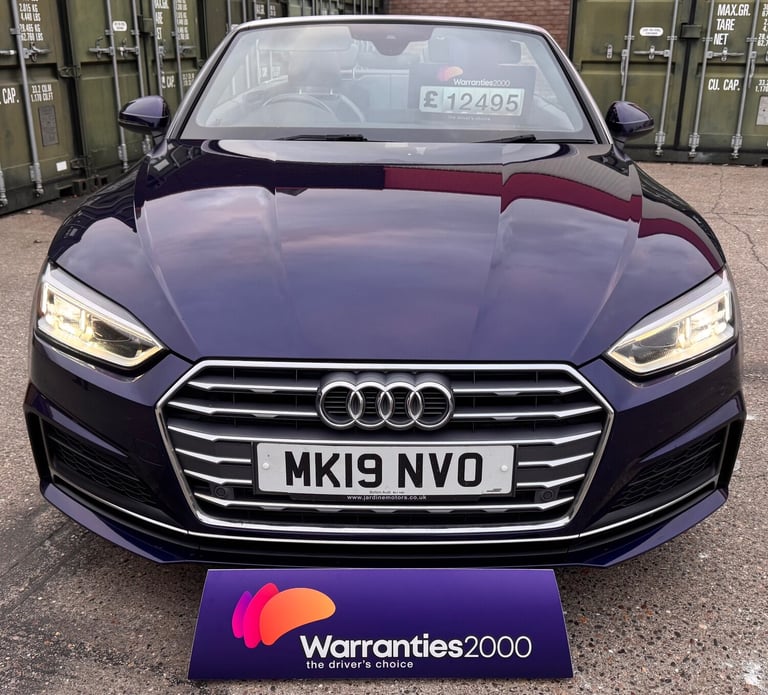 2019 Audi A5 40 TFSI S Line 2dr S Tronic CONVERTIBLE Petrol Automatic