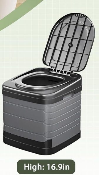 image for BRAND NEW congumi Upgrade XXL Camping Toilet, Folding Portable 