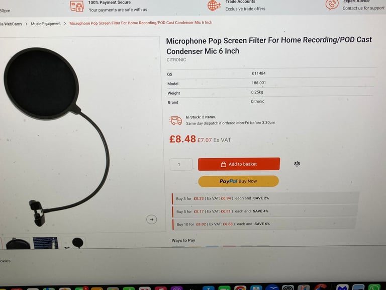 @@ 3 X STUDIO MICROPHONE FILTERS AS SHOWN..  ALL EXCELLENT CONDITION...  £10 FOR ALL ITEMS  @@